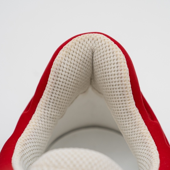 Size 13.5G 14 US Gucci Basket Low White Demetra Red Black Sneakers - Picture 12 of 15